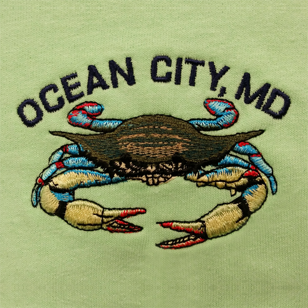 Embroidery Blue Crab